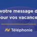 ADNOV - Message audio d'absence