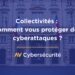 Façade d'une mairie avec le drapeau français, symbole des collectivités face aux cyberattaques